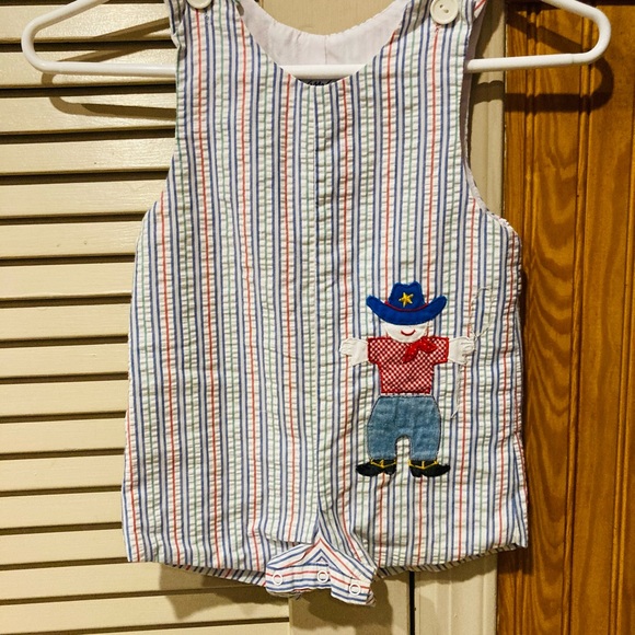 🐎Adorable Vintage Cowboy & Lasso Romper 🐎 - Picture 6 of 12